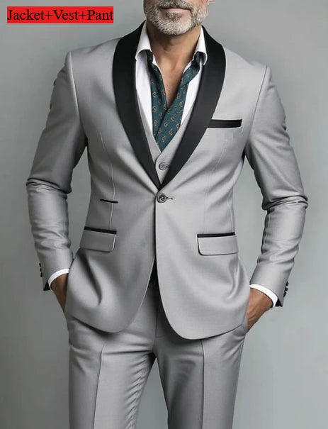 Men Formal Slim Fit Tuxedo -