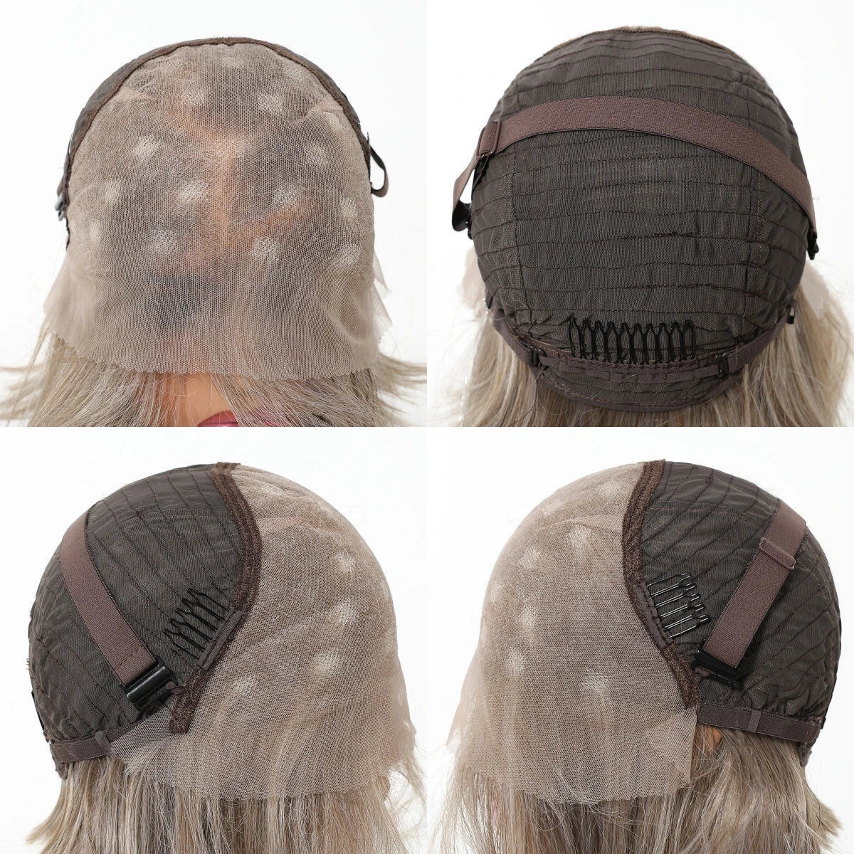 Achieve a stunning look with this 13x6 HD lace front wig in a beautiful blonde and mixed brown color. This high-quality wig provides a natural and flawless appearance, perfect for enhancing your style. -