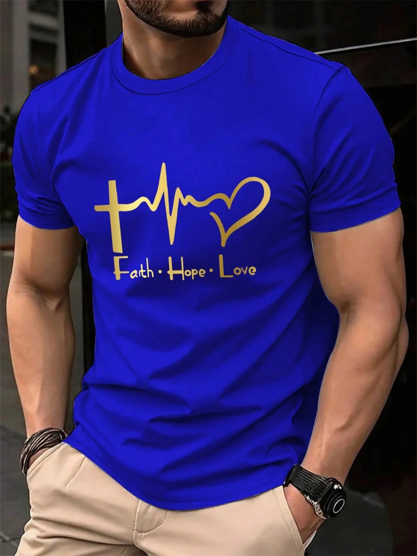 Men's FAITH HOPE LOVE T-shirt -
