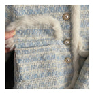 Children's Clothing Sets Tweed Scented Suit Fleece Coat + Pleated Skirt 2pcs Sets Baby Girl Clothes Kids Clothes 2 To 7 Years -