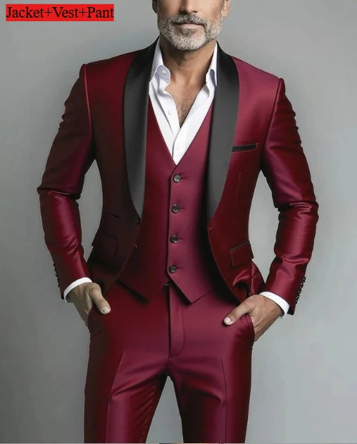 Men Formal Slim Fit Tuxedo -