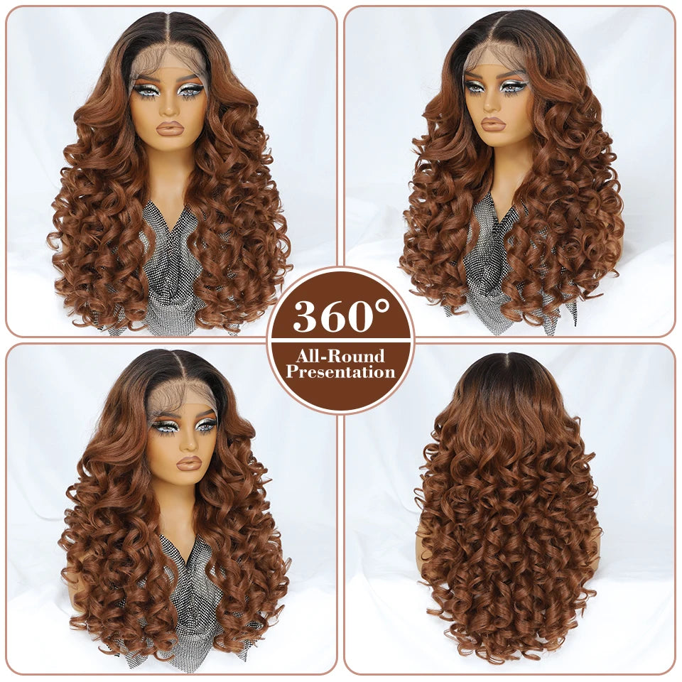 Achieve a stunning look with this Latisha curly 13x6 lace frontal wig. Featuring pre-plucked hairline and baby hair, this wig offers a natural and stylish appearance for a flawless finish. -