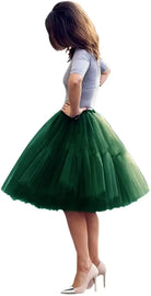 Add volume and elegance to your outfit with this knee-length underskirt—perfect for enhancing dresses and skirts for a fuller look! -