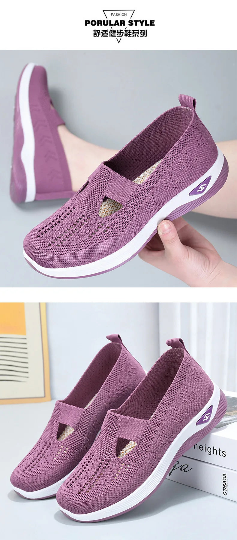 Women's Shoes Summer 2025 Casual Sneakers Breathable Slip On Walking Shoes Lightweight Outdoor Flat Sports Free Shipping -