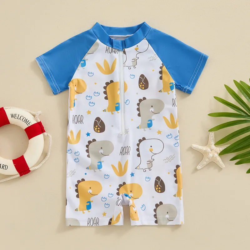 Make a splash with this collection designed for toddler boys aged 0-36 months—comfortable, cute, and perfect for water fun! -
