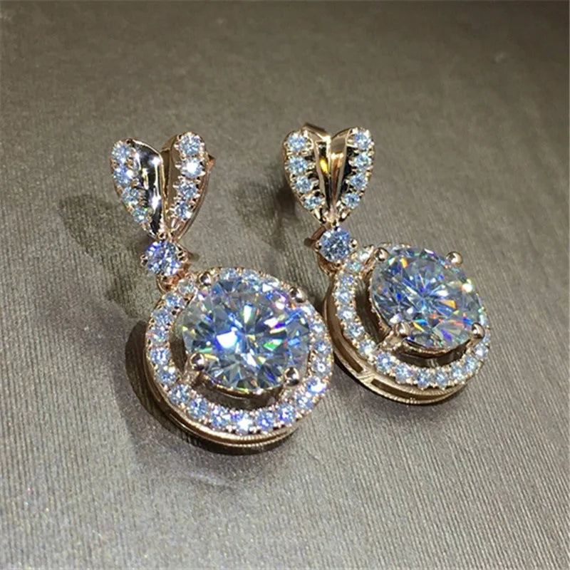 Real 14K Gold Jewelry Earring Women -