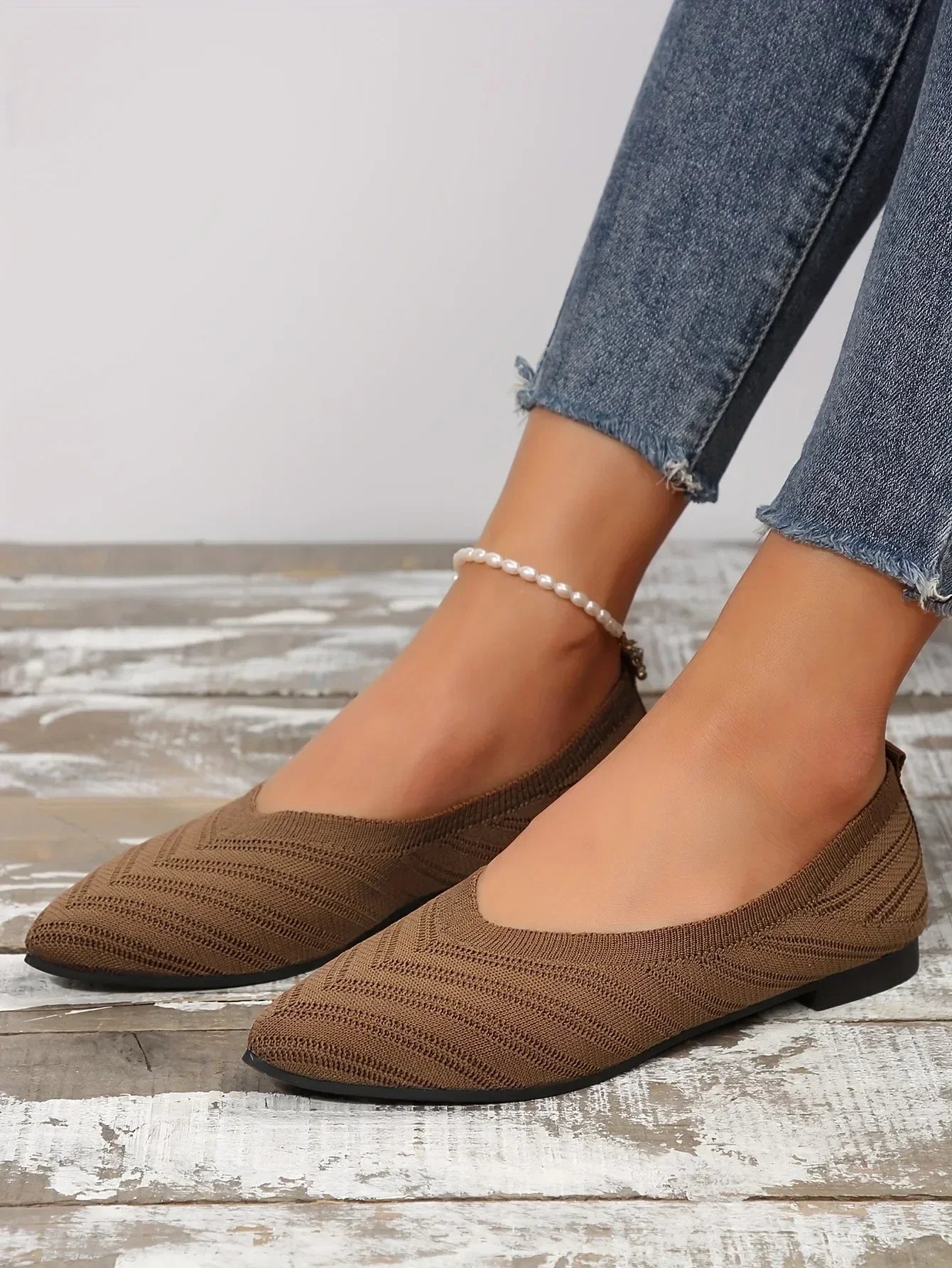 Step out in style with these women's pointed toe flat shoes. -