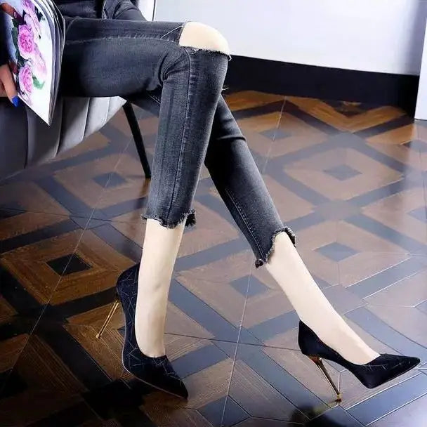 Shoes For Woman 2025 Pointed Toe Evening Women's Summer Footwear Sexy Super High Heel Spring Elegant Hot Offer Beau Today On A -