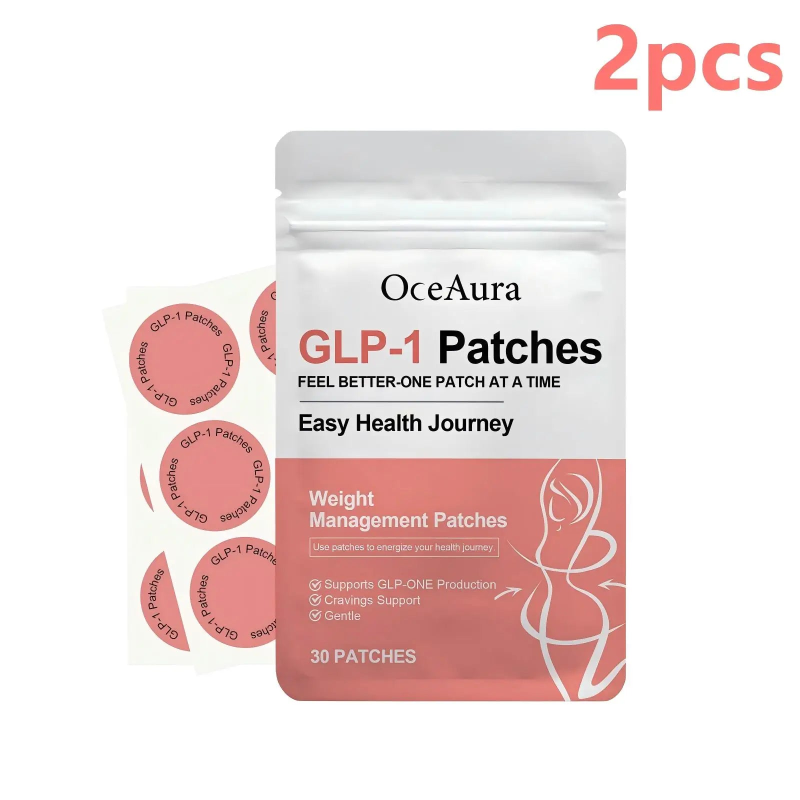 OceAura GLP-1 Patches for Weight Loss Sculpting Shaping Body Appetite Control -