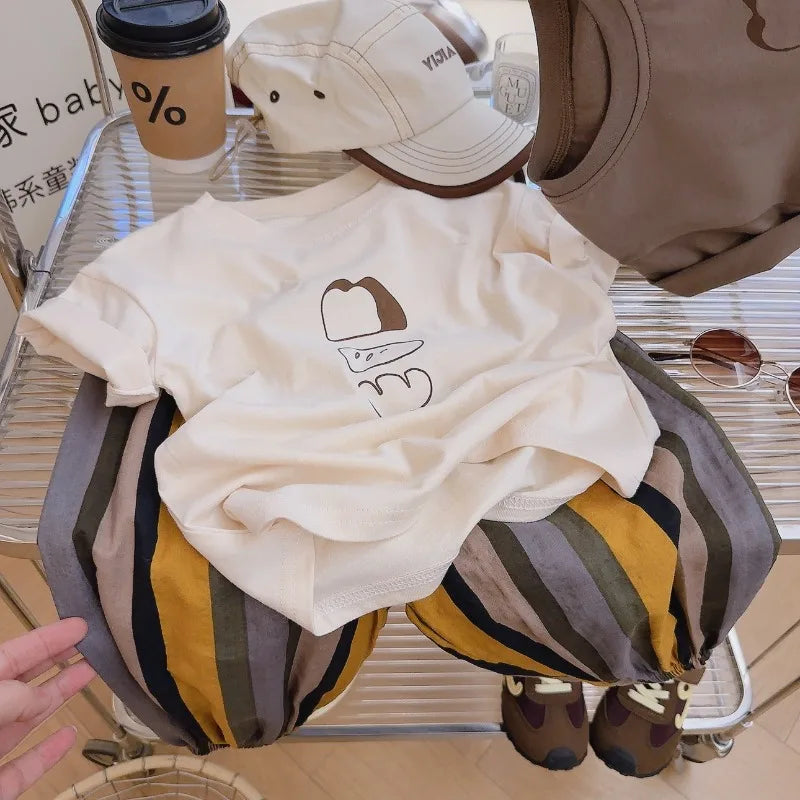 Children's Clothing Girls Boy Clothes 2 To 8 10 Years Short Sleeve T-shirts Kids Toddler Casual Fashion Top Tee Shirts For Child -
