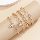 4pcs Cuban Chain Bracelets -