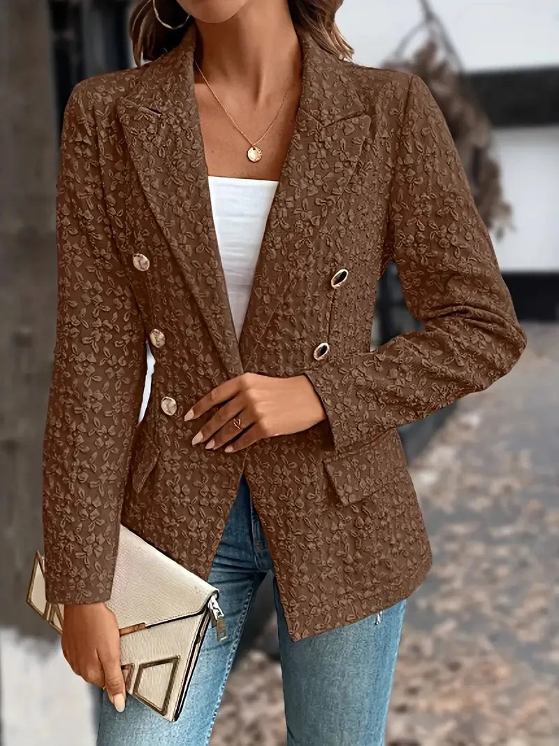 Elevate your outfit with this stylish women's blue blazer—chic and versatile for any occasion! -