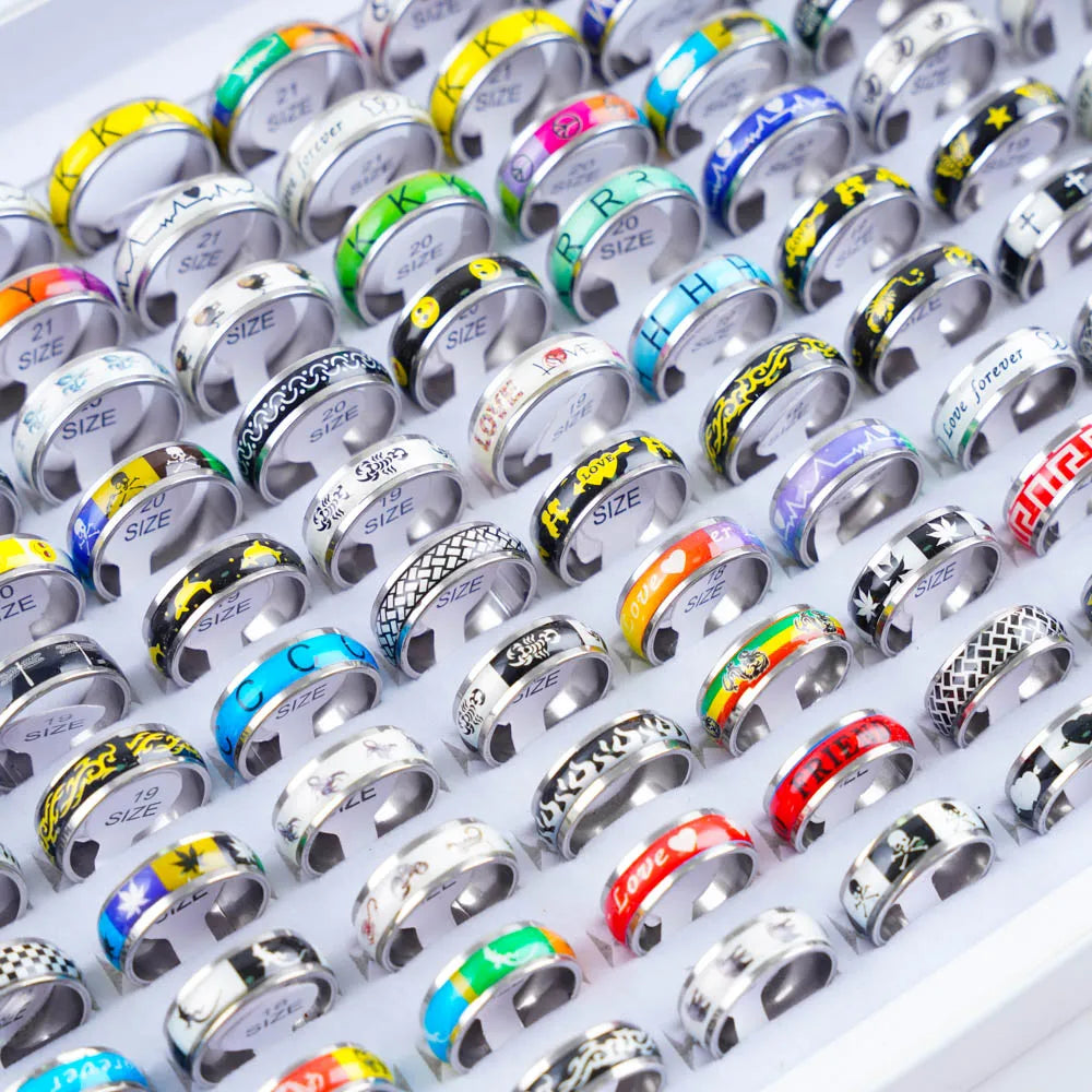 10/20/30/50Pcs Classic Rings -