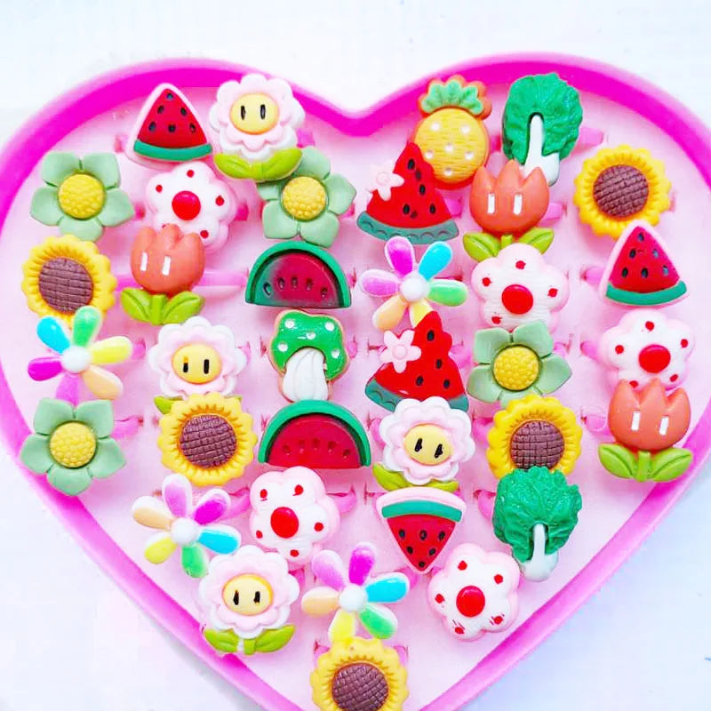 10pcs/lot Children's Cartoon Rings -