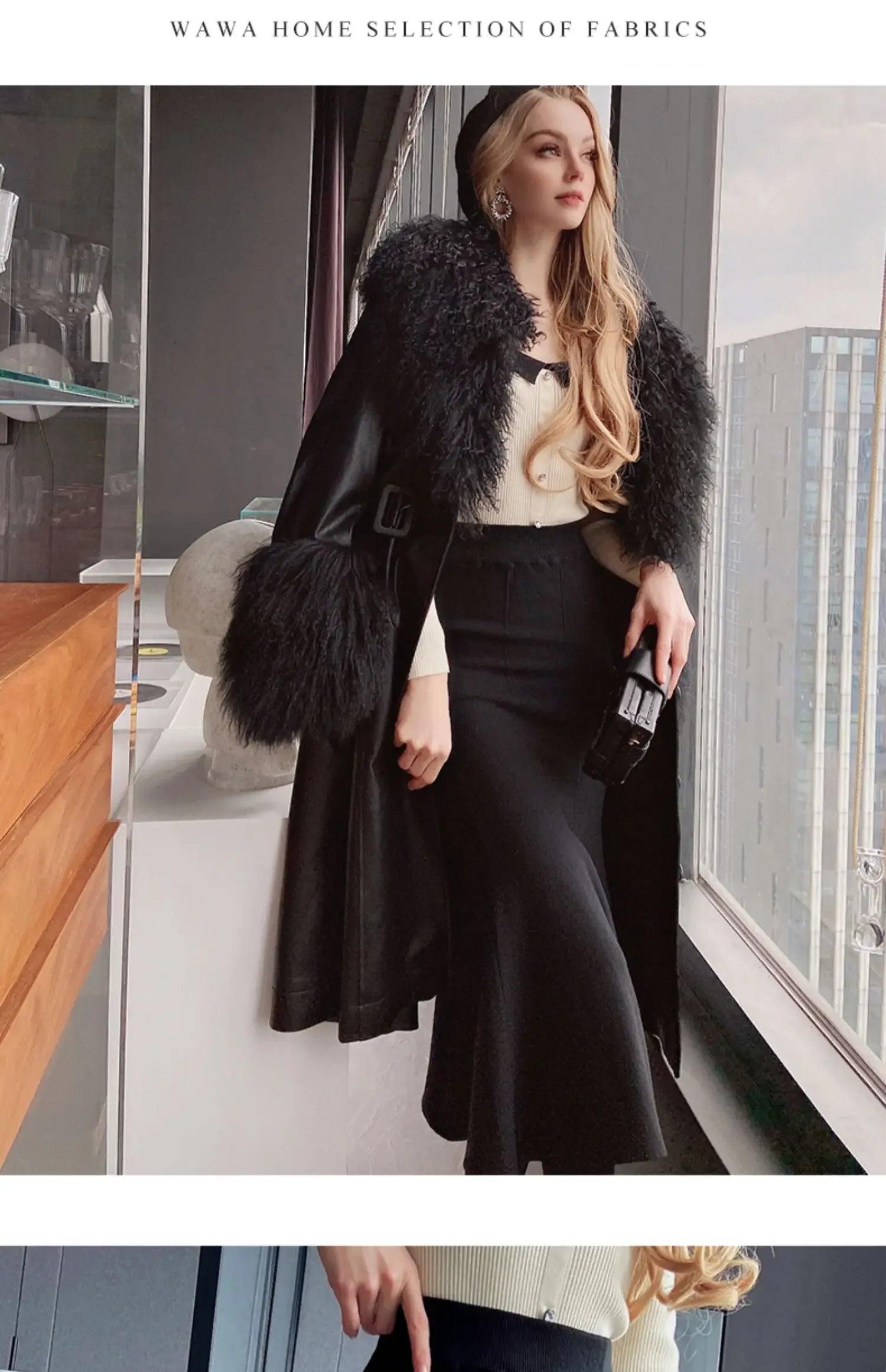 Women's Skirts Knitted Long Skirts for Women Fashion 2025 Autumn Winter Solid Color Green Vintage Slim A-LINE Skirts for Woman -