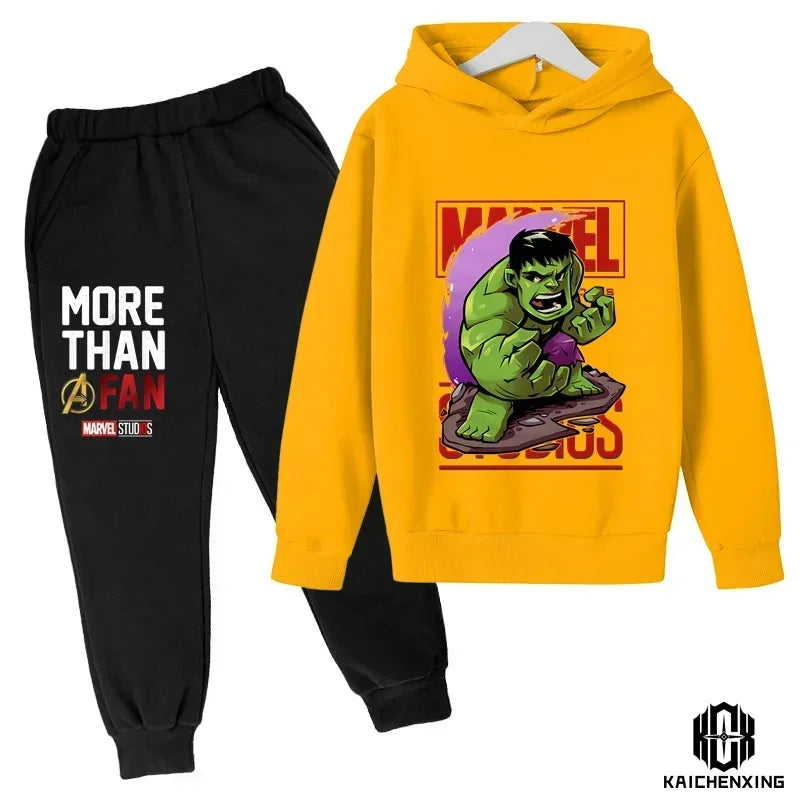 Marvel- Super Heros Hooded Pants Suit for Children -