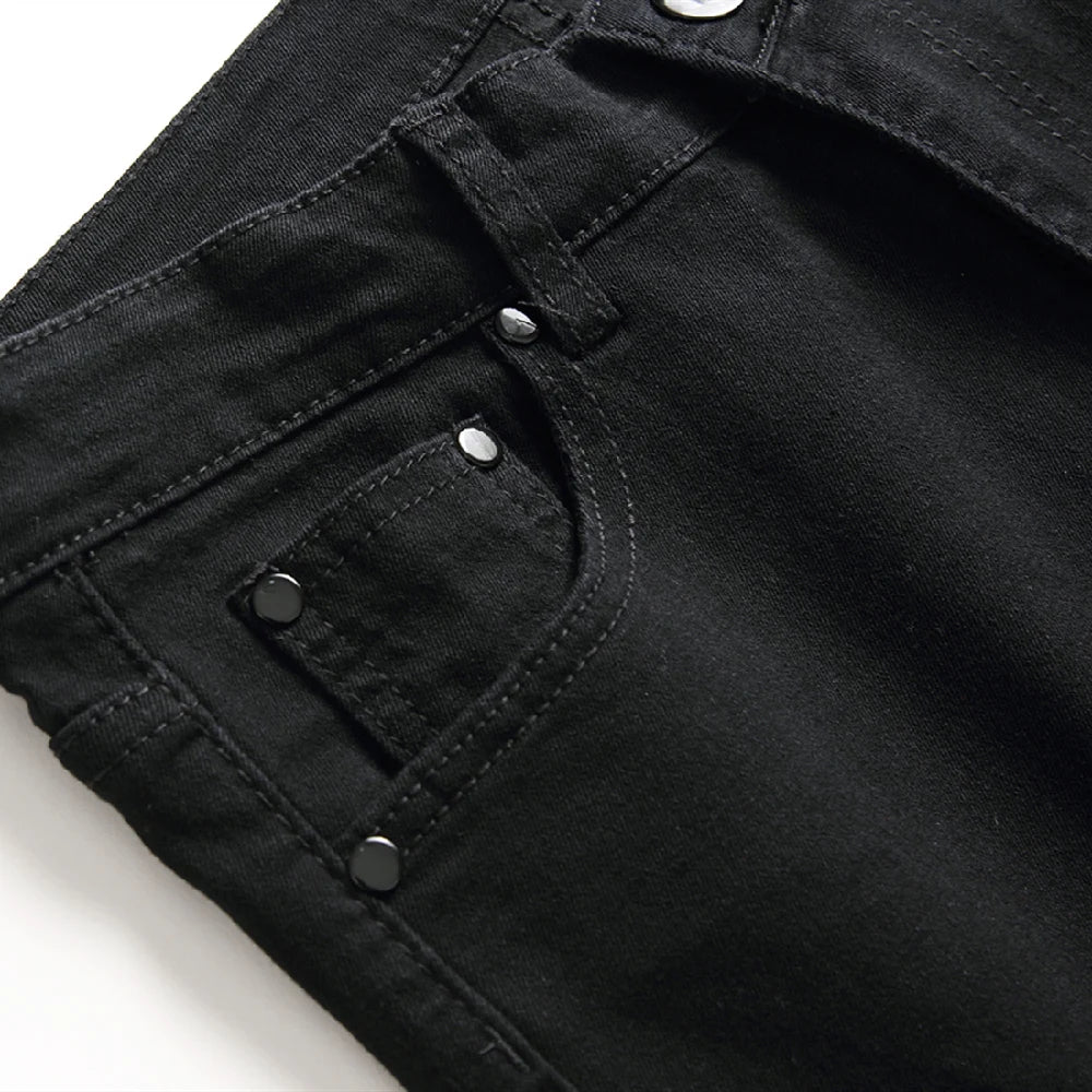 Jeans For Men Ripped Biker Skinny -