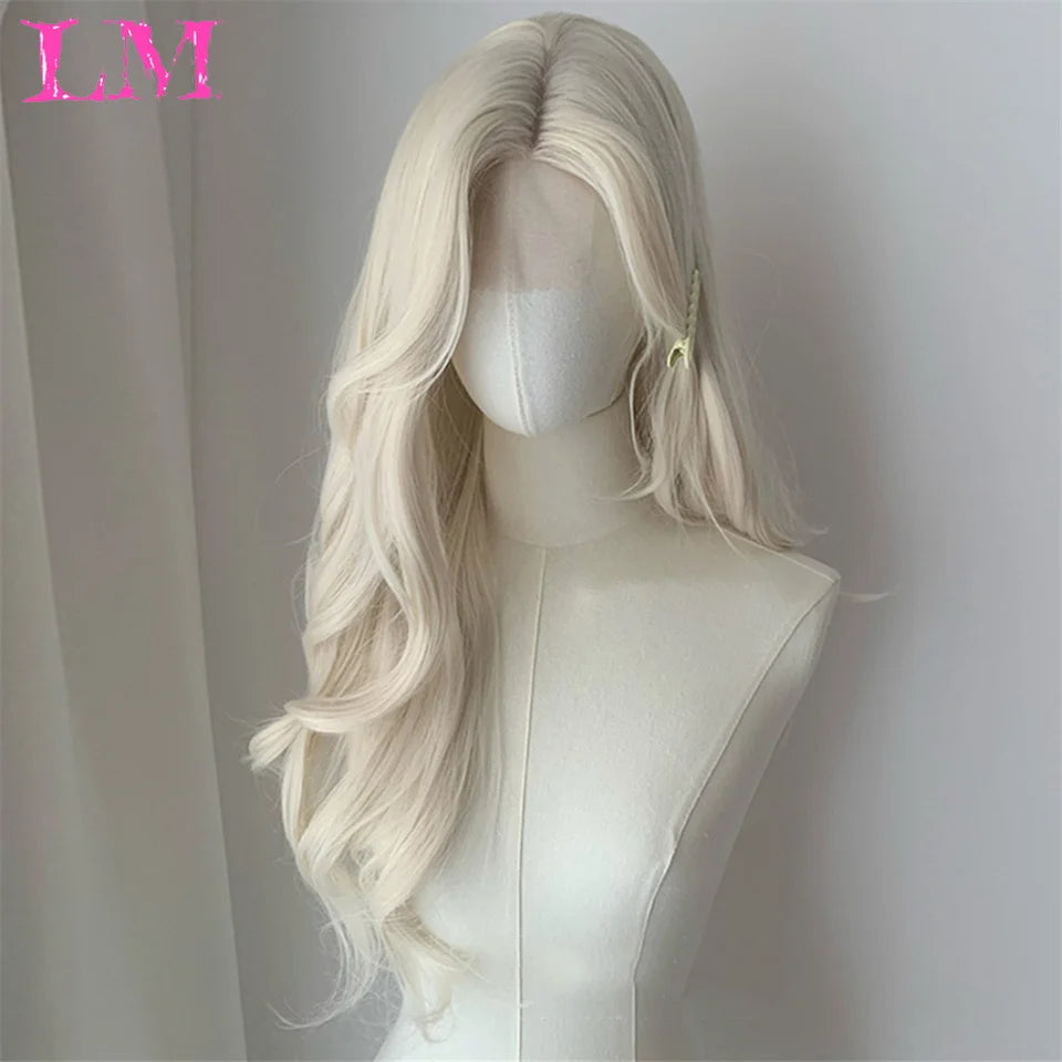 Elevate your style with this 38-inch long ombre brown, red, and blonde highlight straight lace front wig. Perfect for a chic and trendy look, this wig offers versatility and glamour for various occasions. -
