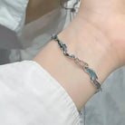 Shiny Pink Crystal Cherry Blossom Bracelets -