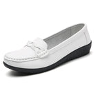 Shoes Women 2025 New Loafers Slip On Flats Leather Shoes Woman Comfortable Flat Shoes Women White Zapatos Mujer Women's Footwear -