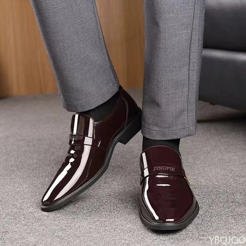 Fashionable versatile new spring autumn men's business formal wear casual comfortable men's shoes elegant thick soled shoes -