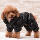 Keep your furry friend warm and stylish in the winter with this dog jumpsuit romper—perfect for overall comfort and coziness! -