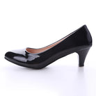New Women's Shoes On Heels Elegant Medium High Heeled Ladies Pointed Toe Fashion Pumps For Woman Office Black White Red -