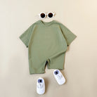 Keep your baby boy comfy and cute with this basic romper, perfect for ages 0-1 year! -