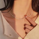 Simple Pearl Beads Necklace -