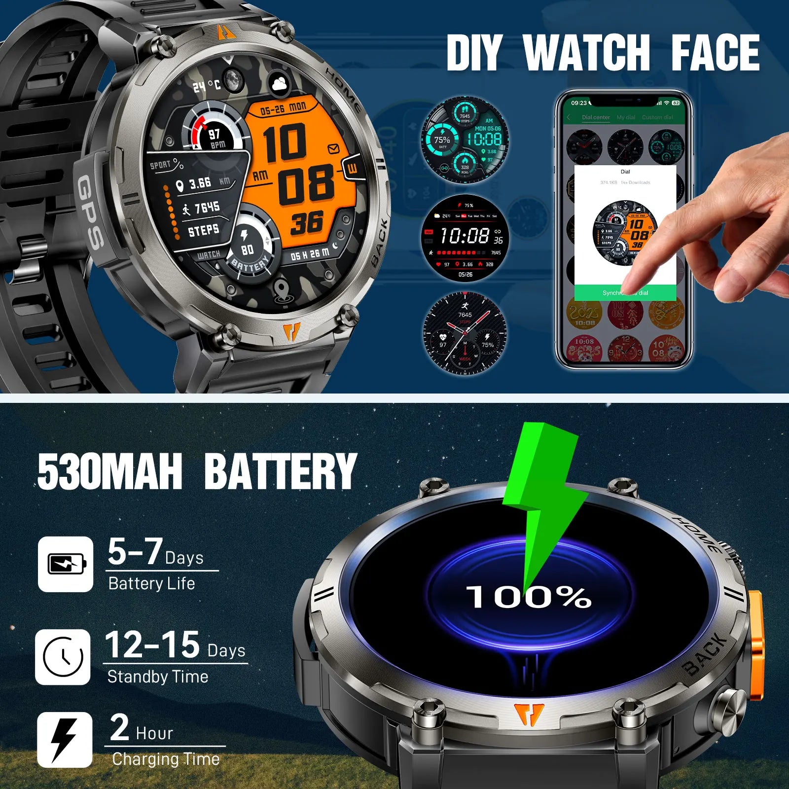 Smart watch for Men -