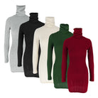 Long Sleeves Turtleneck Dress -