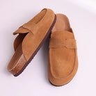 Evshine 2024 Women Cork Slides Classic Clogs For Women Fashion Mules Indoor Home Cork Suede Slippers Outdoor Soft Beach Slippers -