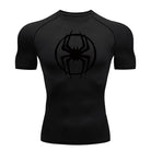 Men's Spider-man pattern compression shirt -