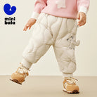 Keep your kids cozy and protected with these new style three-proof high-waisted warm down trousers—perfect for boys and girls on chilly days! -