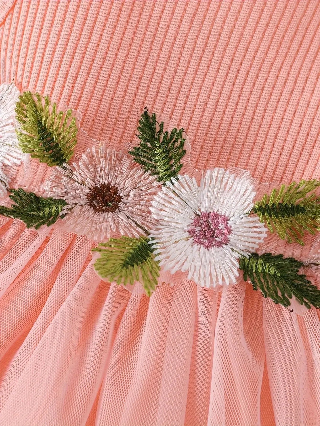 Dress your little princess in style with this pink waffle cardigan and embroidered dress set—perfect for ages 1-2 years and adding a cozy, elegant touch! -