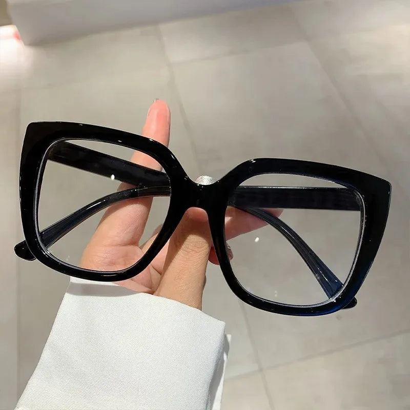 Vintage Anti Blue Light Optical Cat Eye Sexy Ladies Glasses Women Luxury Brand Designer Trend Myopia Prescription Eyewear Frame -