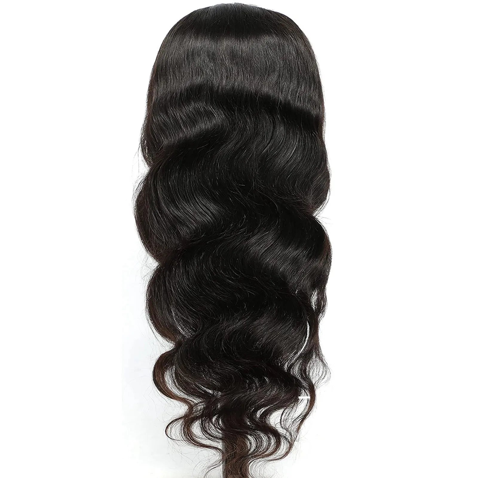 Experience luxurious style with this 26.7-inch body wave lace front wig—made from Brazilian human hair, featuring a pre-plucked hairline, baby hair, and a glueless lace closure for a natural, easy fit! -