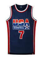 Men's Embroidered Team USA Basketball Jerseys (Throw Back) -