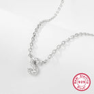 Sterling silver light luxury exquisite letter pendant necklace -