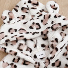 Keep your little ones stylish and cozy this spring with these leopard print flannel clothes—adorable cartoon designs great for baby boys and girls aged 0-18 months! -
