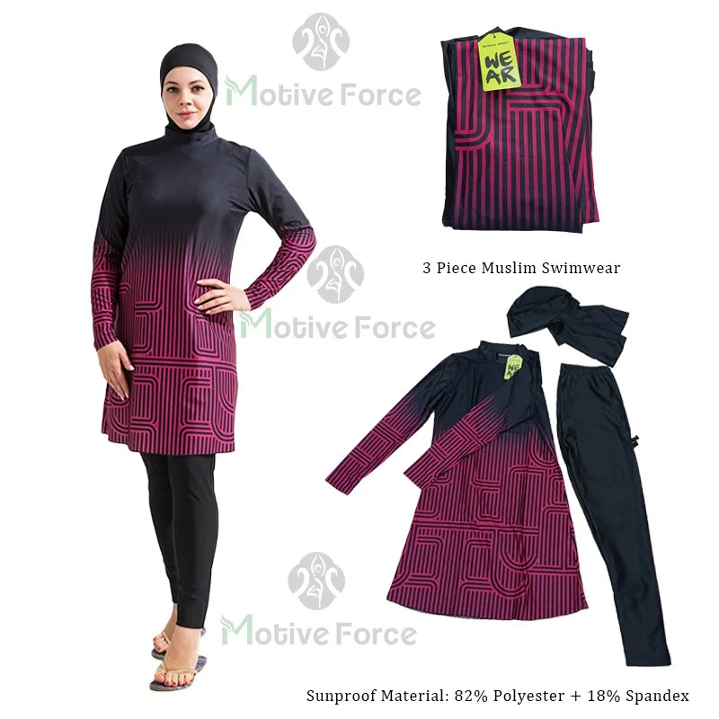 Stay modest and stylish with this Muslim swimming suit for women, perfect for enjoying the water with confidence and comfort! -