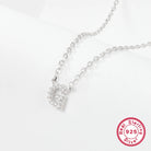 Sterling silver light luxury exquisite letter pendant necklace -