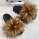 Faux Fur Slippers Women -