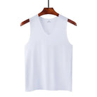 Ice Silk Tank Tops Seamless Mens Vest Loose Sleeveless Sport Bodysuit Vest For Men Plain Casual Summer Tank Undershirts Cool 5XL -