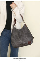 Stay organized and stylish with this large work tote bag for women. Designed with designer PU leather, this big bucket bag is perfect for carrying all your essentials in a chic and fashionable way. -