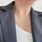 Sterling Silver Necklace Shiny -
