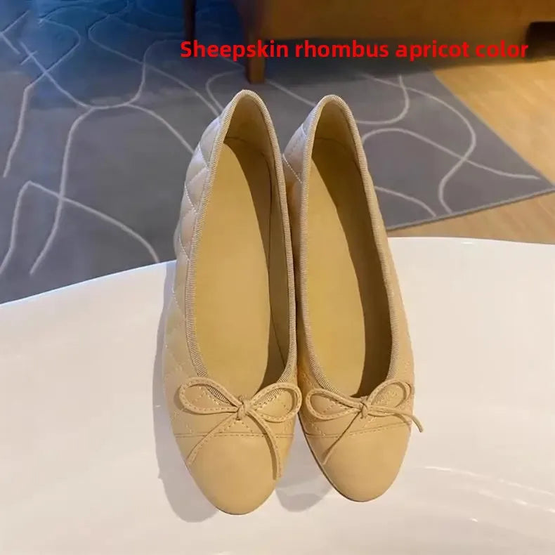 Women's Flat Shoes Knot Design -