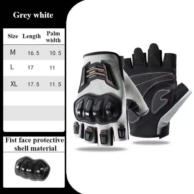 Breathable Motorcycle Gloves Half Finger -