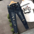 Cropped Jeans for Men Ripped -