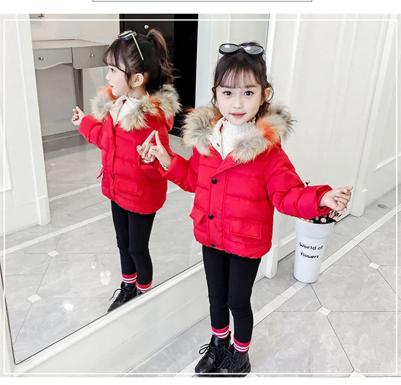 Keep your little one snug and stylish this winter with our new warm down jacket—perfect for baby girls and boys! -